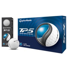 TaylorMade TP5 5層高爾夫球, 1個, 12入, 白色