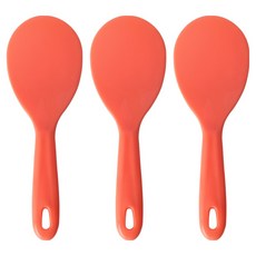 국산 플라워 주걱 중형, 주황, 3개