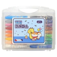 모닝글로리 크레파스 블루, 18색, 1개