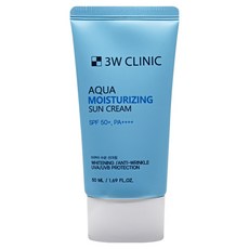 3W CLINIC 水潤保濕防曬霜 SPF50+ PA++++, 50ml, 1個
