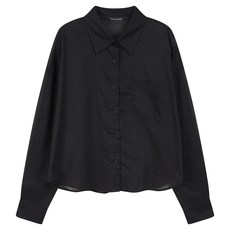 플라스틱아일랜드 린넨라이크 통기성 블라우스 PR2WB031