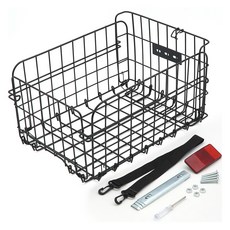 ACEPEED 自行車折疊後置物籃 C126, 黑色, 1個