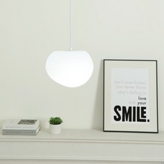 조약돌 1등 팬던트조명 소, 화이트