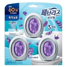 febreze 風倍清 廁所用放置型芳香劑 淡雅薰衣草香 3入 主商品, 18.9ml, 1個