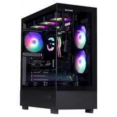 YJ MOD 2025組裝電腦Ryzen 5 Ryzen 7000系列GeForce RTX 4060, 黑色, GY314, Free DOS