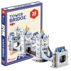 CubicFun 樂彩森林 3D立體拼圖 99, 英國倫敦塔橋 多色, 32片, 1盒