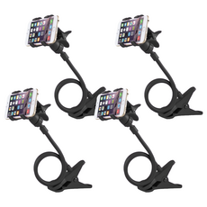 小麥購物 懶人手機支架 Y107 133g, 黑色, 4個