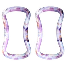 UP&SHAPE UPNS 大理石紋瑜伽環 硬式, 大理石紋紫色, 2個