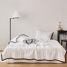 마틸라 러브바인더 셀루오실크 쿨 냉감 리본 양면 차렵이불 + 베개커버 세트