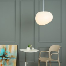 파파 조약돌 1등 팬던트조명 특대, 화이트