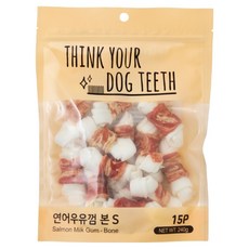 띵크유어도그티 강아지 딩고껌 소형 15P, 연어, 240g, 1개