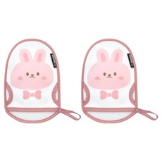 Manito 兒童用Juju沐浴手套 成人, 兔子, 2個