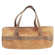 Ttabongoppa 露營工具配件多功能收納袋 長35cm x 直徑15cm x 提把長14cm JNH1644, 1個, 棕色