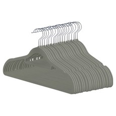 MUMU 防滑天鵝絨旋轉衣架, 灰色, 20個