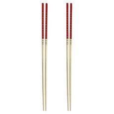 대나무 업소용 튀김 젓가락 2벌 세트, 혼합색상, 1세트