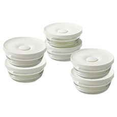 Glasslock 飯菜容器 310ml, 椰奶, 6個