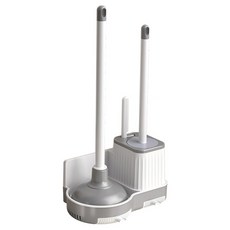 MyBath 免鑽孔壁掛式馬桶刷通馬桶器3件組, 單一顏色