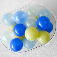 Gaekwacheonsun 綻放氣球碎片 160入+收納網 大型組, 1套, 勿忘草(球池球)