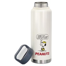 Skater Peanuts 大容量 Pickup 不鏽鋼水瓶 STSC12, 1個, 1.2L, 混合色