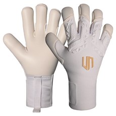 GKUNIONKOREA Skipper Pro 針織混合守門員手套 雙手穿戴組 UN2502-920, 1套, 白金色