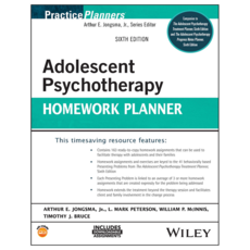 Adolescent Psychotherapy Homework Planner 6th Edition, Wiley