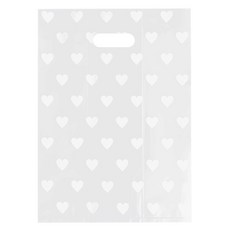 Market Pio 透明愛心外帶塑膠袋 Type 3, 50個