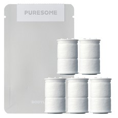 퓨어썸 시그니처 퓨어 리필 세면대용필터 5개입, 1개, 무광 화이트