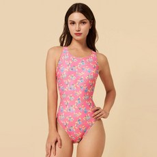 랠리 스포츠 여성용 코랄밤 X백 실내 원피스 수영복 PSLA111