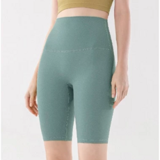 S-SportPlus+ 五分瑜珈褲 DK906 蓮霧藍 S 號 - 高腰提臀 運動時尚