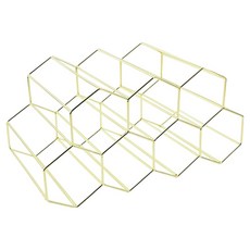 Some's mind 高級7孔紅酒架, 金色, 1個