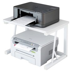 ReadyBox 多功能印表機複合機底座置物架, 白色, 1個