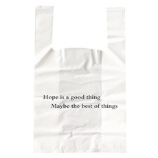 Market Pio 英文印花手提塑膠袋 S款1, 100個