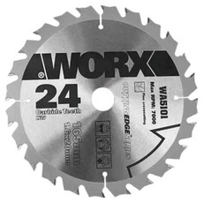 WORX 원형톱날 팁쏘 외경 165mm x 내경 20mm WA5101, 1개