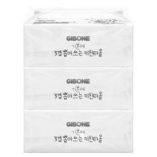 GIBONE 3層抽取式盒裝廚房紙巾, 100入, 3個