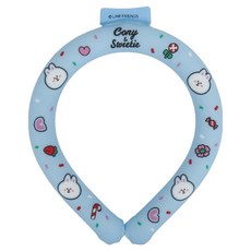 LINE FRIENDS Cony 甜美涼感頸圈 OCLNC80017, 天空藍, 1個