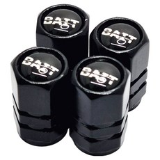 BAIT 로고 타이어 밸브캡, 블랙, 4개