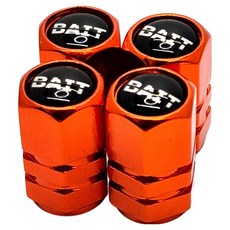 BAIT 로고 타이어 밸브캡, 오렌지, 4개
