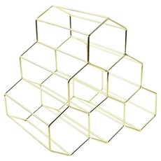 Thumbsmine 高級紅酒架 6瓶裝, 金色, 1個