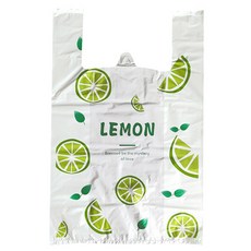 Market Pio 清爽檸檬圖案手提塑膠袋 XL 款式4, 50個