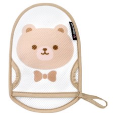 마니또 아동용 쥬쥬 목욕장갑 어덜트, 베어, 1개