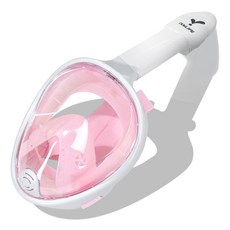 ITS LIFE 第三代兒童全罩式浮潛面罩, 蜜桃粉