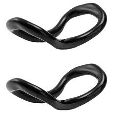 윤더픽 하드 종아리 마사지 요가링, 블랙 젠링, 2개