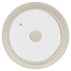 多用途矽膠強化玻璃多功能鍋蓋 象牙白, 1個, 26cm