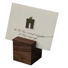 난리시스터즈 고급 우드 거치대 명함꽂이 3cm 정사각형 1mm 슬롯, 1개, 1단