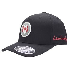 BLACK CLOVER 韓國優質Canada Flag Nation高爾夫球帽, 黑色, 1個