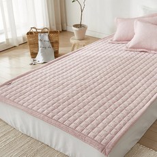 메리 漢麻 麻布 泡泡紗 涼感 床墊毯, 粉紅色