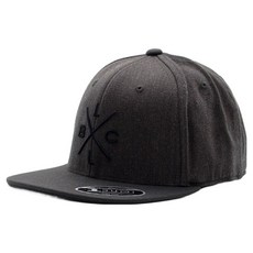 BLACK CLOVER 韓國優質X Marks Flat高爾夫球帽, 1個, 炭灰色