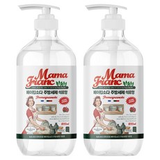 쉼표365 마마프랑 베이킹소다 주방세제 석류향, 1L, 2개