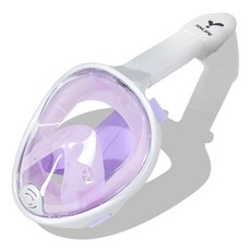 ITS LIFE 第三代兒童全臉浮潛面罩, 清涼淡紫色