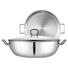 sharten 經典派對炒鍋 + 蒸籠套裝, 32cm, 1套